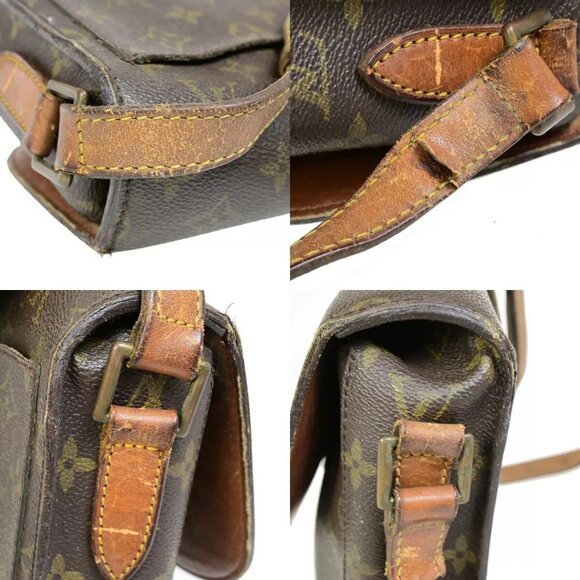 LOUIS VUITTON Saint Cloud GM Shoulder Bag Monogram Leather Brown - Picture 14 of 16